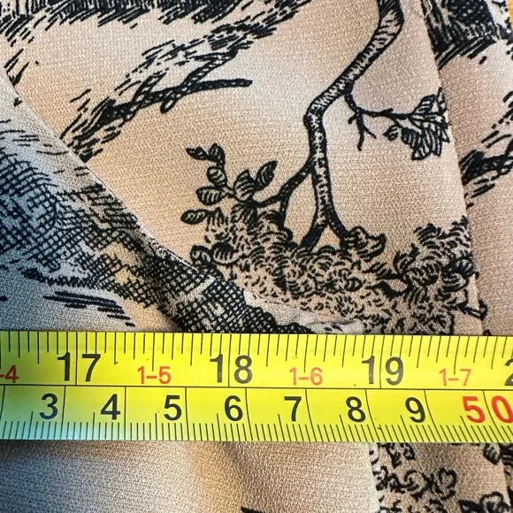 Harvé Benard Toile de Jouy Blazer Jacket & Sheath Dress Two Piece Suit 10/12 - Picture 10 of 16